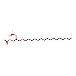 1,2-Propanediol, 3-(hexadecyloxy)-, diacetate structure