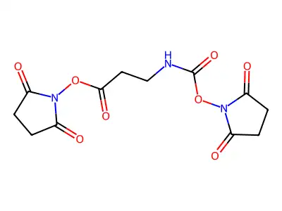 Succinimidyloxycarbonyl-beta-alanine-hydroxysuccinimide ester structure