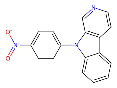 9-(4-Nitrophenyl)-9H-beta-carboline structure