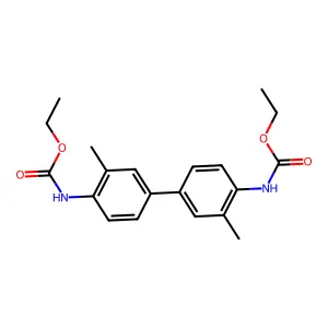 Diethyl (3,3'-dimethylbiphenyl-4,4'-diyl)biscarbamate structure
