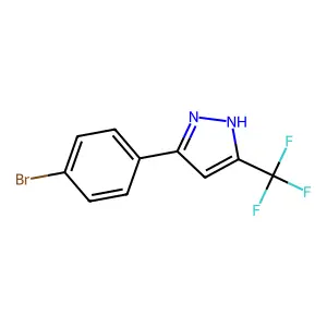 3-(4-Bromophenyl)-5-(trifluoromethyl)-1H-pyrazole structure