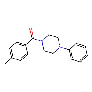 (4-Methylphenyl)(4-phenylpiperazin-1-yl)methanone structure