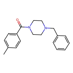 1-Benzyl-4-(4-methylbenzoyl)piperazine structure