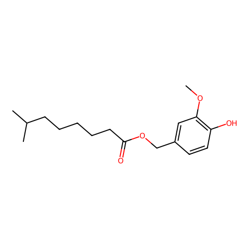 Nordihydrocapsiate structure