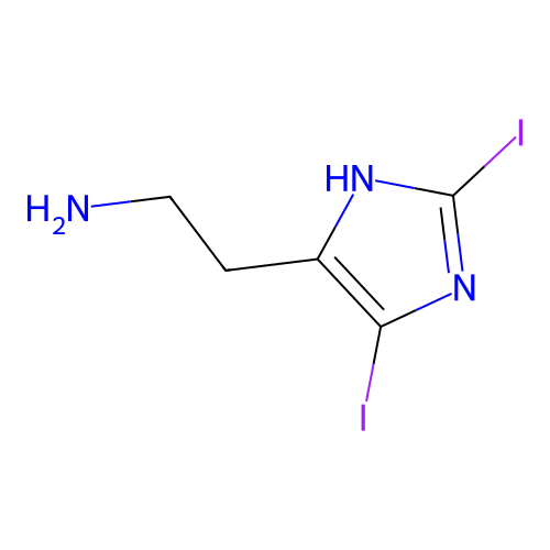Histamine, 2,5-diiodo- structure