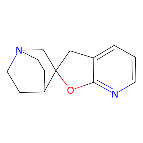 Spiro[1-azabicyclo[2.2.2]octane-3,2'(3'H)-furo[2,3-b]pyridine] structure