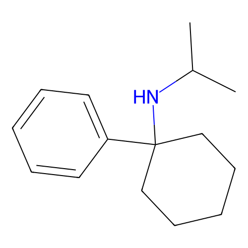 N-(Isopropyl)-1-phenylcyclohexylamine structure