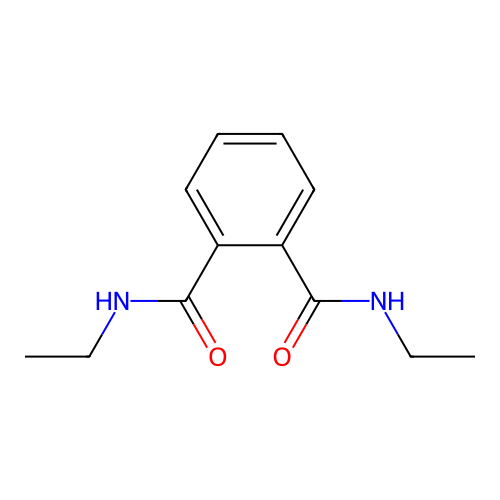 1-N,2-N-diethylbenzene-1,2-dicarboxamide structure