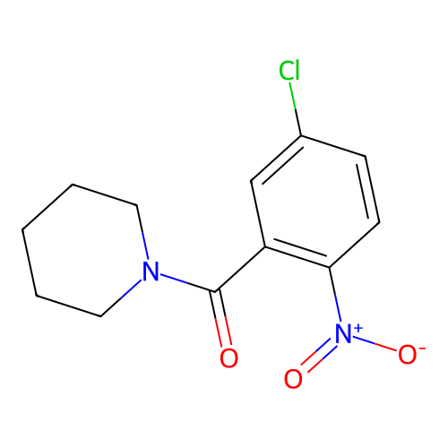 (5-Chloro-2-nitrophenyl)(piperidin-1-yl)methanone structure