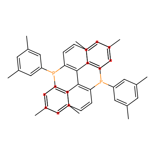(R)-(+)-2,2'-Bis(di(3,5-xylyl)phosphino)-1,1'-binaphthyl structure