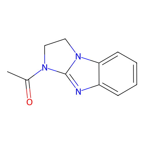 1-(2,3-dihydro-1H-imidazo[1,2-a]benzimidazol-1-yl)ethanone structure