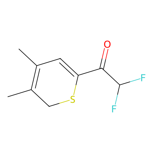 1-(3,4-Dimethyl-2H-thiopyran-6-YL)-2,2-difluoro-ethanone structure