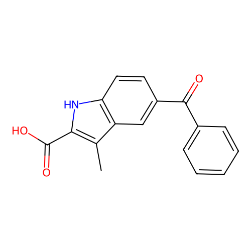 5-benzoyl-3-methyl-1H-indole-2-carboxylic acid structure