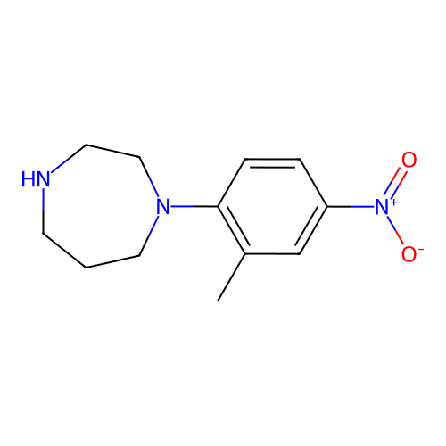 1-(2-Methyl-4-nitrophenyl)-1,4-diazepane structure