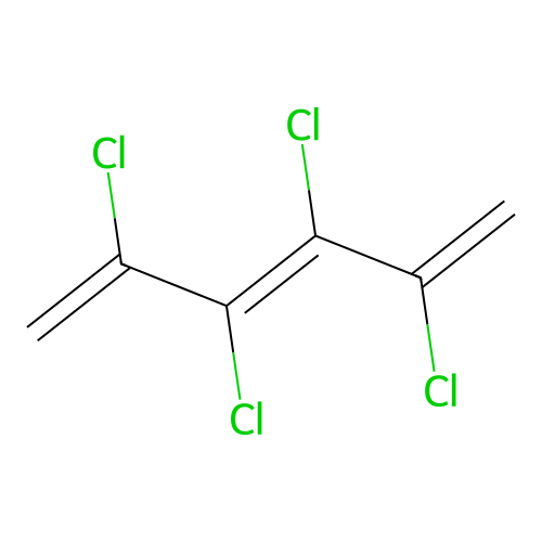 1,3,5-Hexatriene, 2,3,4,5-tetrachloro-, (Z)- structure