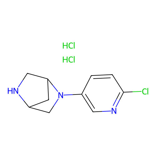 2-(6-Chloro-3-pyridinyl)-2,5-diazabicyclo[2.2.1]heptane dihydrochloride structure