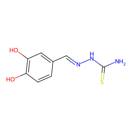 1-(3,4-Dihydroxybenzylidene)thiosemicarbazide structure
