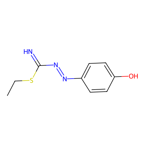 ethyl N-(4-hydroxyphenyl)iminocarbamimidothioate structure