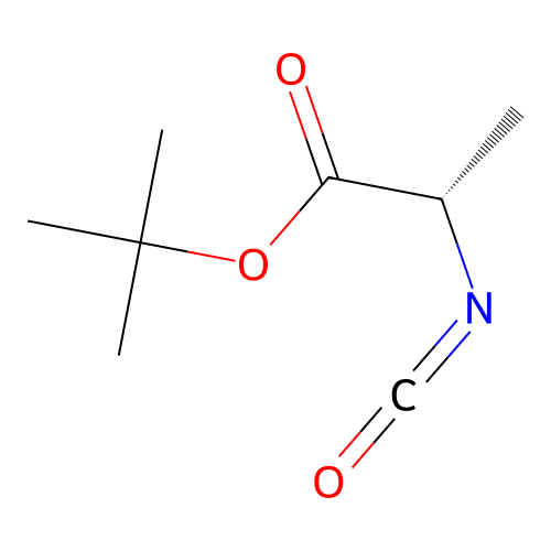 tert-butyl (2S)-2-isocyanatopropanoate structure