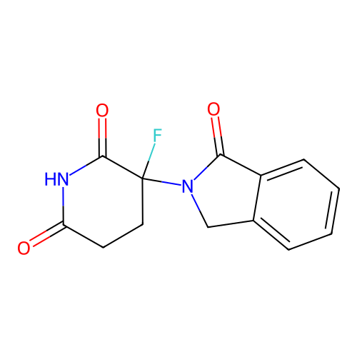 2,6-Piperidinedione, 3-(1,3-dihydro-1-oxo-2H-isoindol-2-yl)-3-fluoro- structure