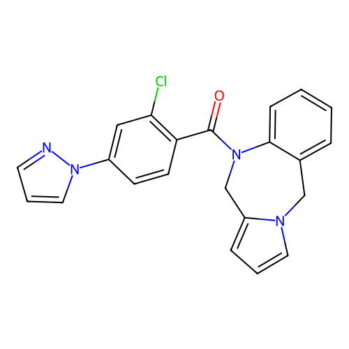 C22H17ClN4O structure