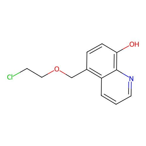 5-(2-Chloroethoxymethyl)quinolin-8-ol structure