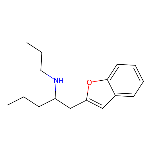 1-(Benzofuran-2-yl)-2-propylaminopentane structure
