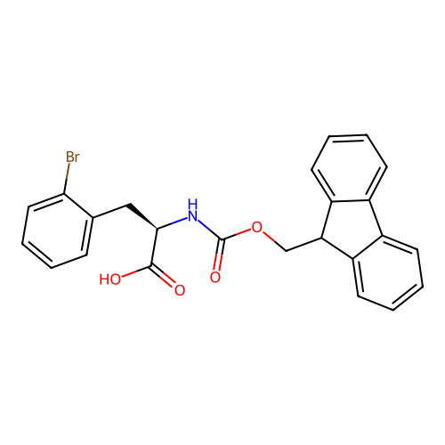 Fmoc-D-2-bromophenylalanine structure