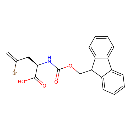 Fmoc-D-2-Amino-4-bromo-4-pentenoic acid structure