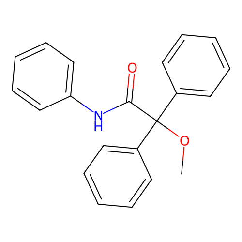 2-methoxy-N,2,2-triphenylacetamide structure