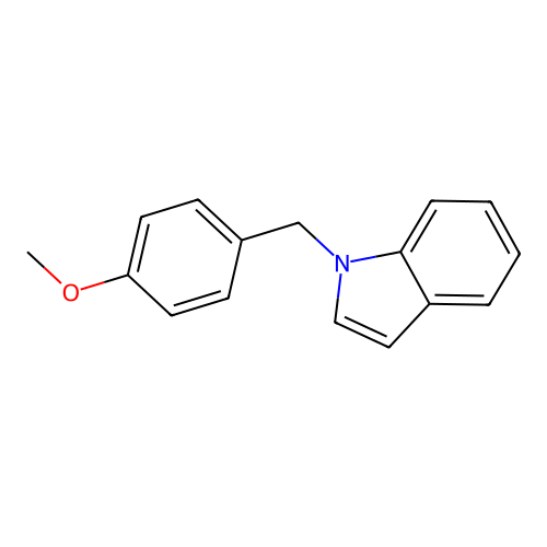 1-(4-methoxybenzyl)-1H-indole structure