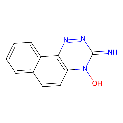 4-Hydroxybenzo[h][1,2,4]benzotriazin-3-imine structure