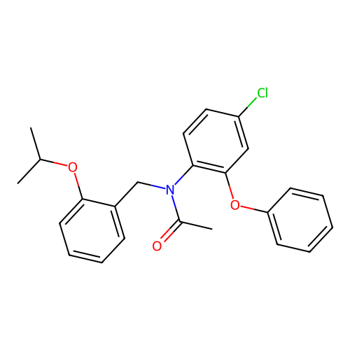 N-(4-chloro-2-phenoxyphenyl)-N-(2-isopropoxybenzyl)acetamide structure