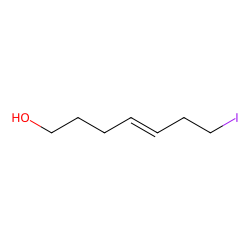 (4E)-7-Iodo-4-hepten-1-OL structure
