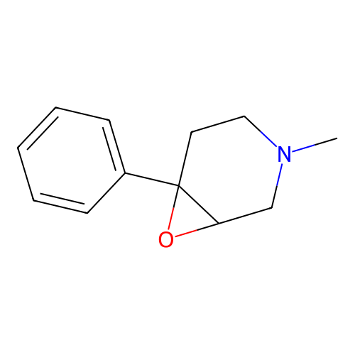 3-Methyl-6-phenyl-7-oxa-3-azabicyclo[4.1.0]heptane structure