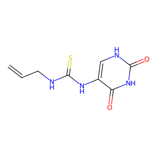 1-Allyl-3-(2,4-dioxo-1,2,3,4-tetrahydropyrimidin-5-yl)thiourea structure