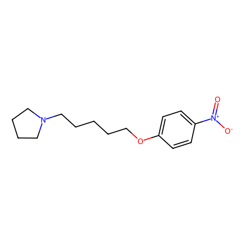 1-[5-(4-Nitrophenoxy)pentyl]pyrrolidine structure