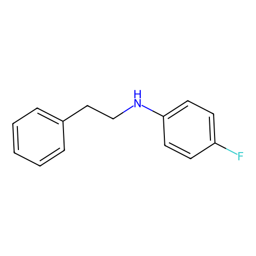4-fluoro-N-(2-phenylethyl)aniline structure