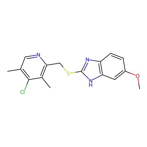 4-Desmethoxy-4-chloro Omeprazole Sulfide structure