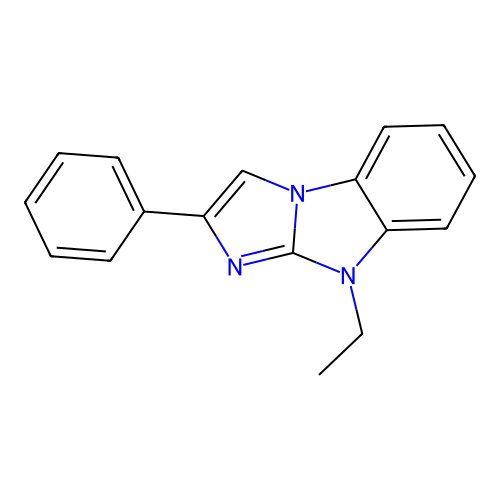 9-Ethyl-2-phenyl-9H-imidazo[1,2-a]benzimidazole structure