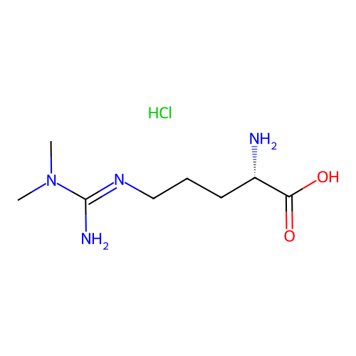 N^G,N^G-Dimethylarginine hydrochloride structure