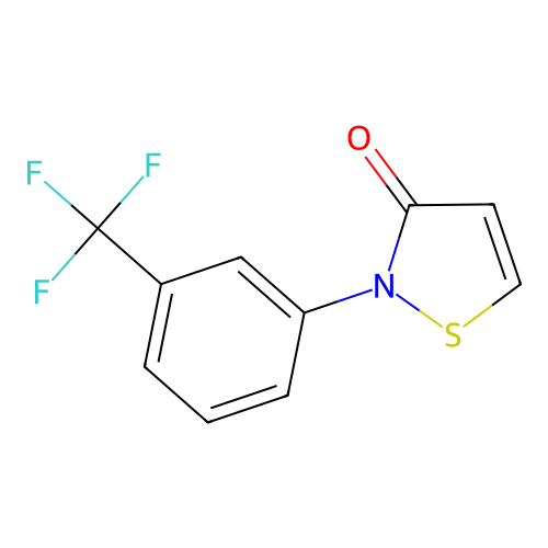 2-[3-(Trifluoromethyl)phenyl]-4-isothiazoline-3-one structure