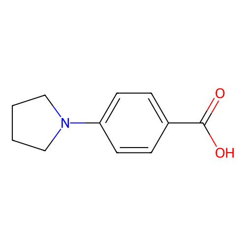 4-(Pyrrolidin-1-yl)benzoic acid structure