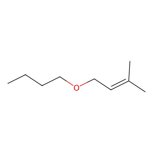 2-Butene, 1-butoxy-3-methyl- structure