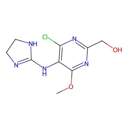 Hydroxymethyl moxonidine structure