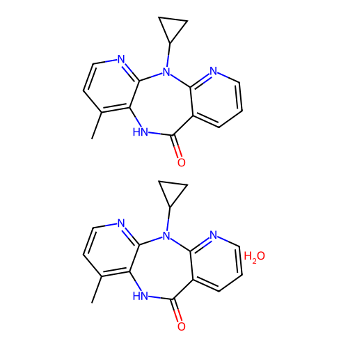 Nevirapine Hemihydrate structure