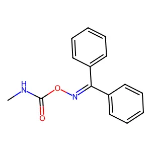{[(Diphenylmethylidene)amino]oxy}(methylamino)methanone structure