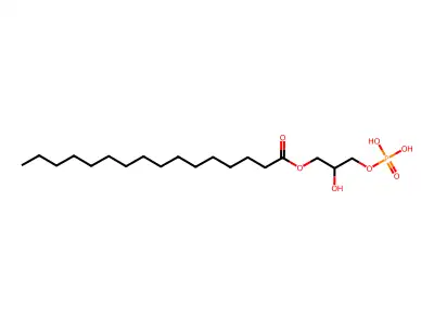 1-棕榈酰甘油3-磷酸酯 structure