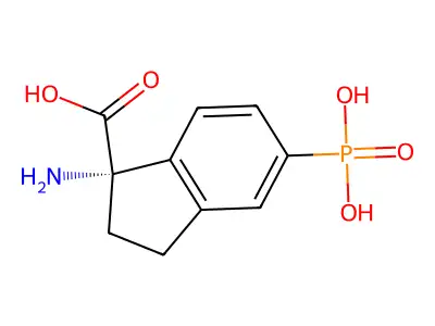 1-氨基-1-羧基茚满-5-磷酸 structure