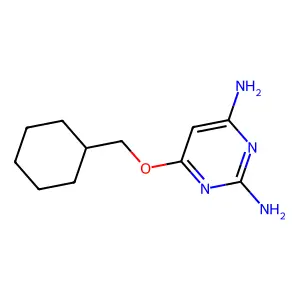 6-(环己基甲氧基)嘧啶-2,4-二胺 structure